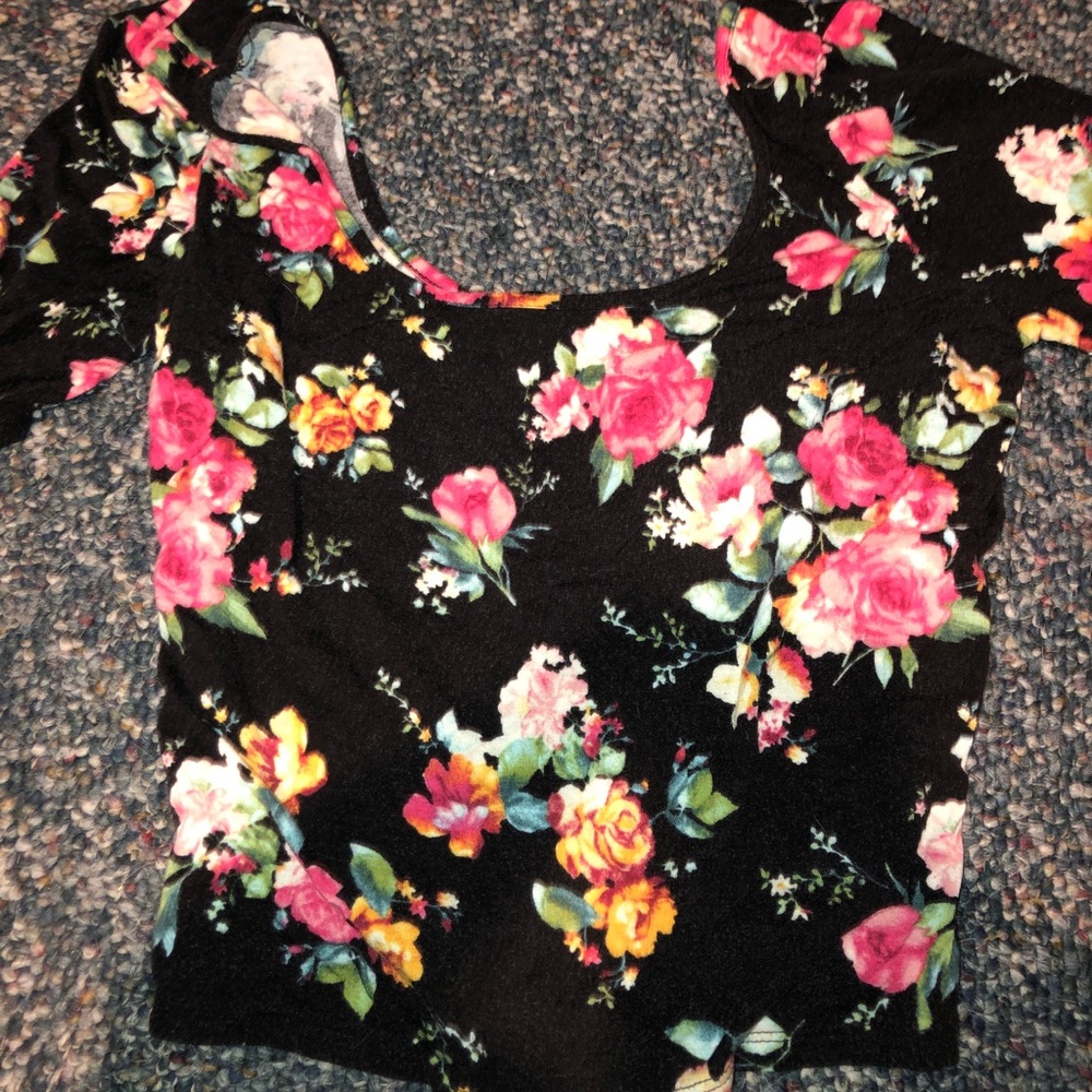 Floral crop top
